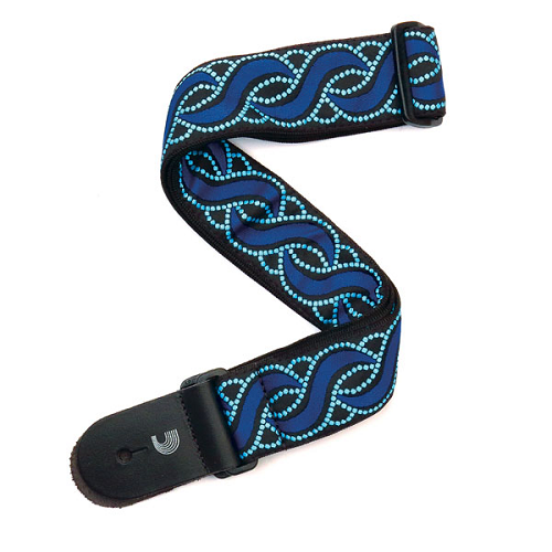 D'Addario Planet Waves Blue Twist Guitar Strap