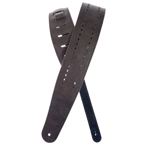 D'Addario  Planet Waves Vented Leather Strap W/ Black Rows