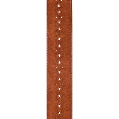 D'Addario  Planet Waves Vented Leather Strap W/ Honey Suede Apache