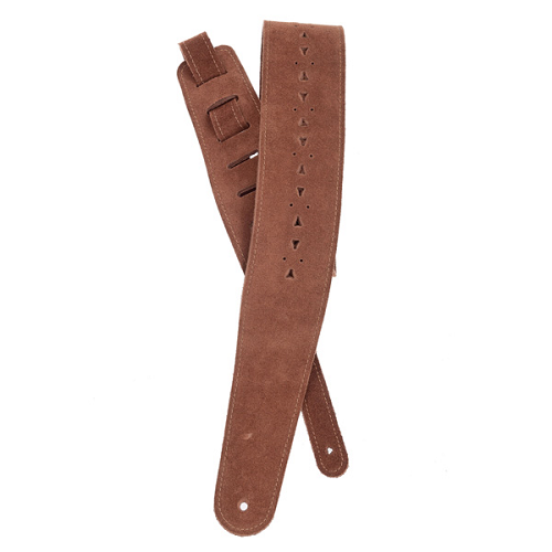 D'Addario  Planet Waves Vented Leather Strap W/ Honey Suede Apache