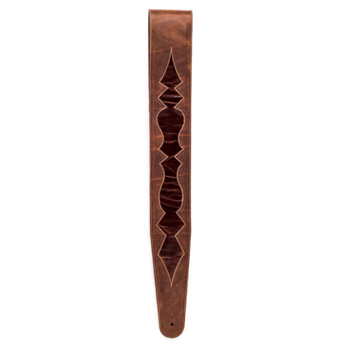 D'Addario Premium Leather Rustic Cutout Guitar Strap