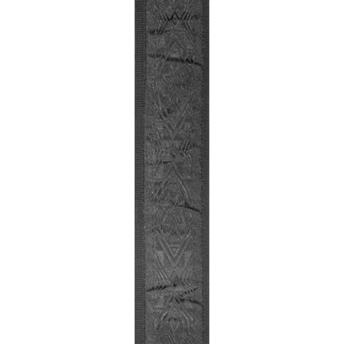 D'Addario  Planet Waves Woven Guitar STRAP, Black Satin