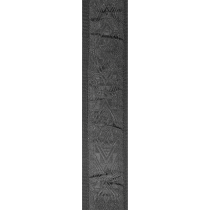 D'Addario  Planet Waves Woven Guitar STRAP, Black Satin