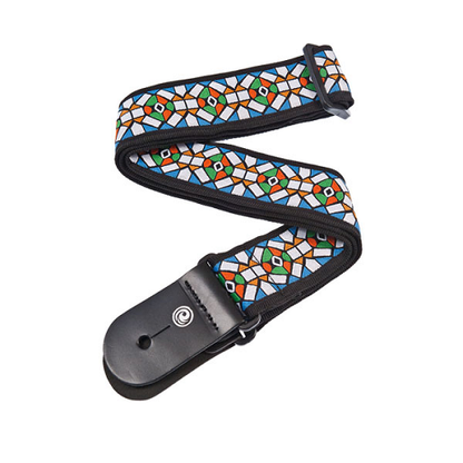 D'Addario Planet Waves Stained Glass Woven Guitar Strap