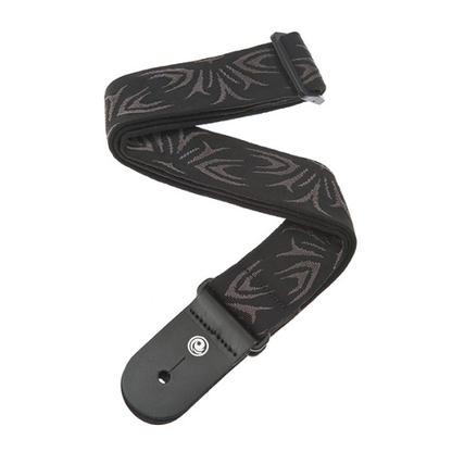 D'Addario  Planet Waves BLACK/GREY Tattoo Woven Guitar Strap