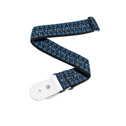 D'Addario Planet Waves BLUE/BLACK Hootenanny Woven Guitar Strap