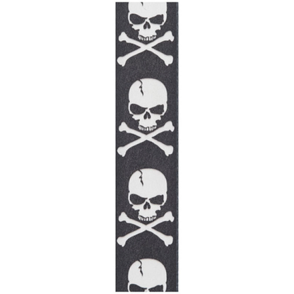 D'Addario  Planet Waves Skull and Cross Bone Woven Guitar Strap