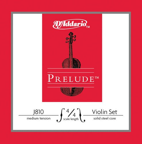 D'Addario  Prelude Violin String SET, Medium TENSION, 3/4 or 4/4 Scale