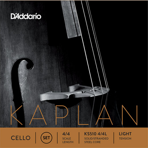 D'Addario  Kaplan Cello String SET, 4/4 Scale, Light Tension
