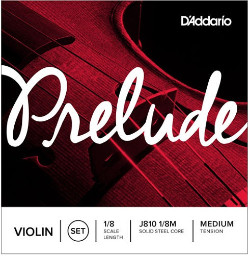 D'Addario  Prelude Violin String SET, 1/16 Scale, Medium Tension