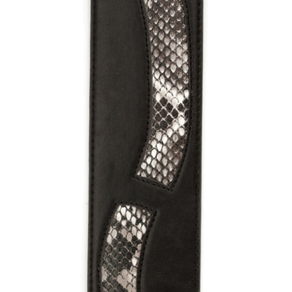 D'Addario  Planet Waves Snake Skin Window Leather Guitar Strap