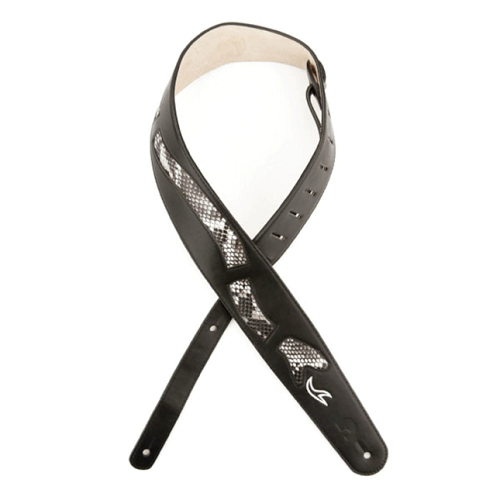 D'Addario  Planet Waves Snake Skin Window Leather Guitar Strap