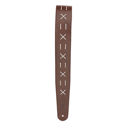D'Addario Planet Waves Decorative Stitch Leather Guitar Strap