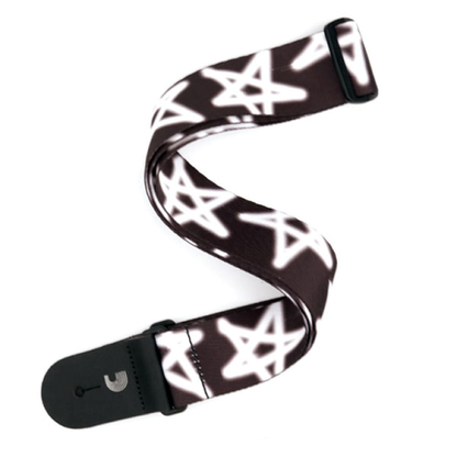 D'Addario  Planet Waves Polyester Woven Guitar Strap W/ Grafiti Stars