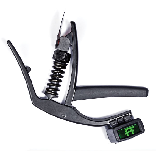 D'Addario Planet Waves NS Artist Capo for Electric and Acoustic Guitar with NS Micro Headstock Tuner