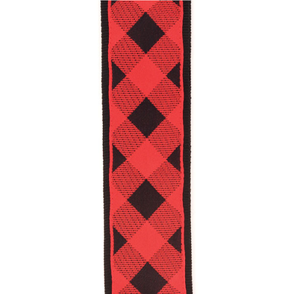 D'Addario Planet Waves Americana Woven Buffalo Check Red Guitar Strap