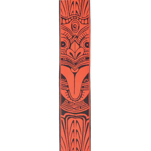 D'Addario Planet Waves Red Tiki Mask Woven Guitar Strap