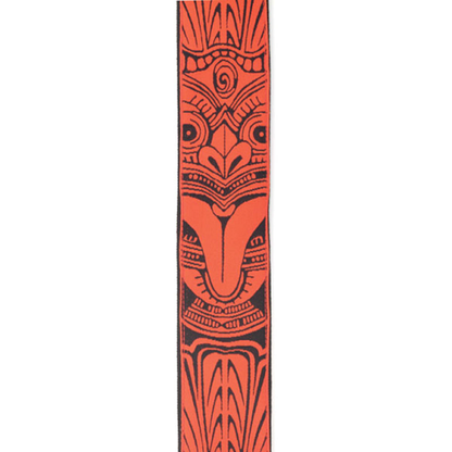 D'Addario Planet Waves Red Tiki Mask Woven Guitar Strap