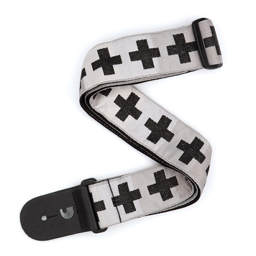 D'Addario  Planet Waves Checkered Crosses Woven Guitar Strap