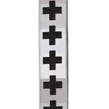 D'Addario  Planet Waves Checkered Crosses Woven Guitar Strap