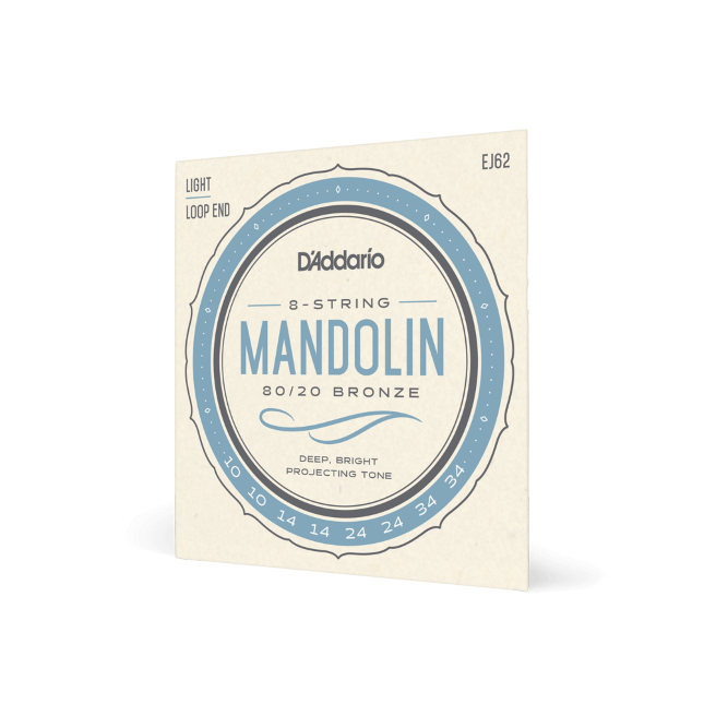 D'Addario  Mandolin Strings EJ62 80/20 Phosphor Bronze