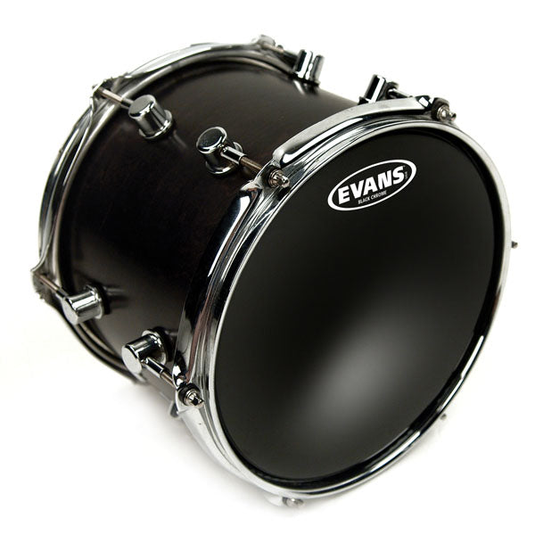 Evans Black Chrome Tom Head Pack - Fusion - 10, 12, 14