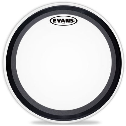 Evans EMAD Coated White Bass Drum Head, 24 Inch