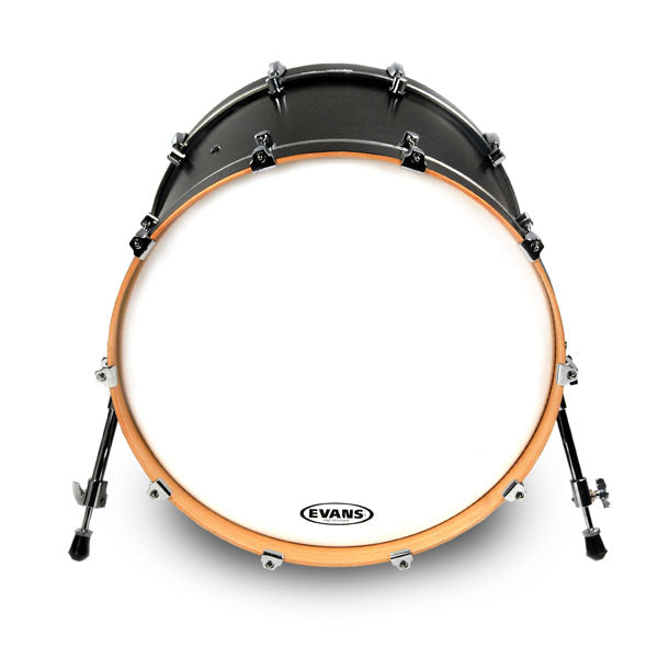 Evans EQ3 Resonant Smooth White Bass Drum Head - NO Port - 18