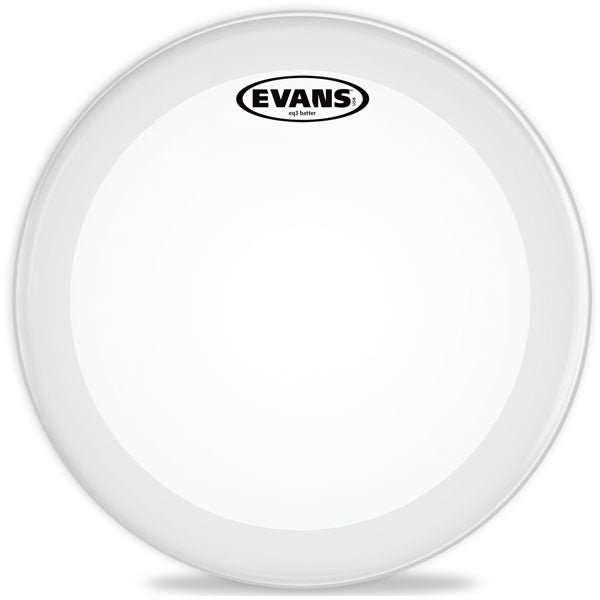 Evans EQ3 Frosted Bass Drum Head - 24