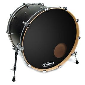 Evans EQ3 Resonant Black Bass Drum Head, 26 Inch