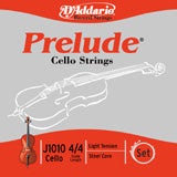 D'Addario Prelude Cello String SET, Medium Tension