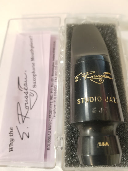 Original E. Rousseau Studio Jazz Tenor Sax Hard Rubber Mouthpiece DISCONTINUED